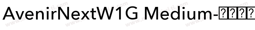 AvenirNextW1G Medium字体转换